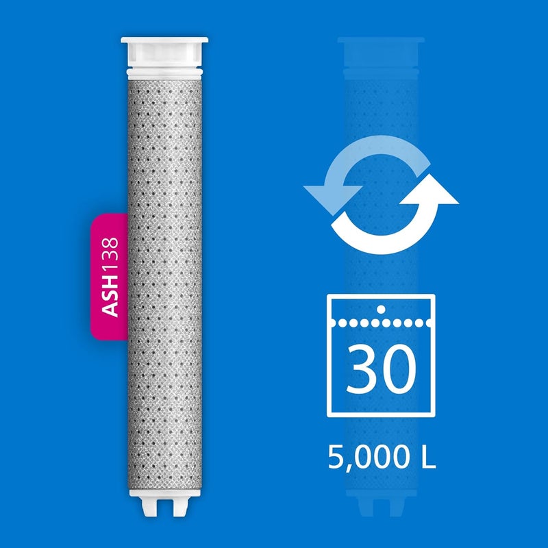 Philips رأس دش فيليبس مع فلتر - عبوة فلتر بديل من 3 قطع، يزيل الكلور بفعالية وغيرها من الجسيمات الكبيرة، مدة تصفية 1 شهر - Image 4